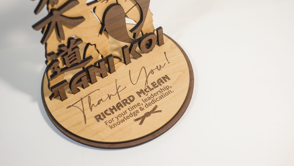 Custom ‘Thank You’ Mementos – Tani Koi Judo